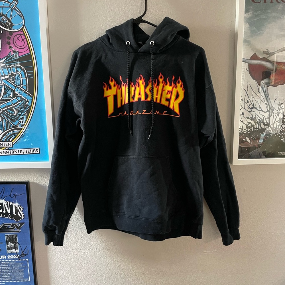 Thrasher Black Hoodie
